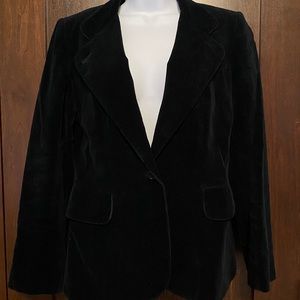 Vintage Velvet Black Blazer